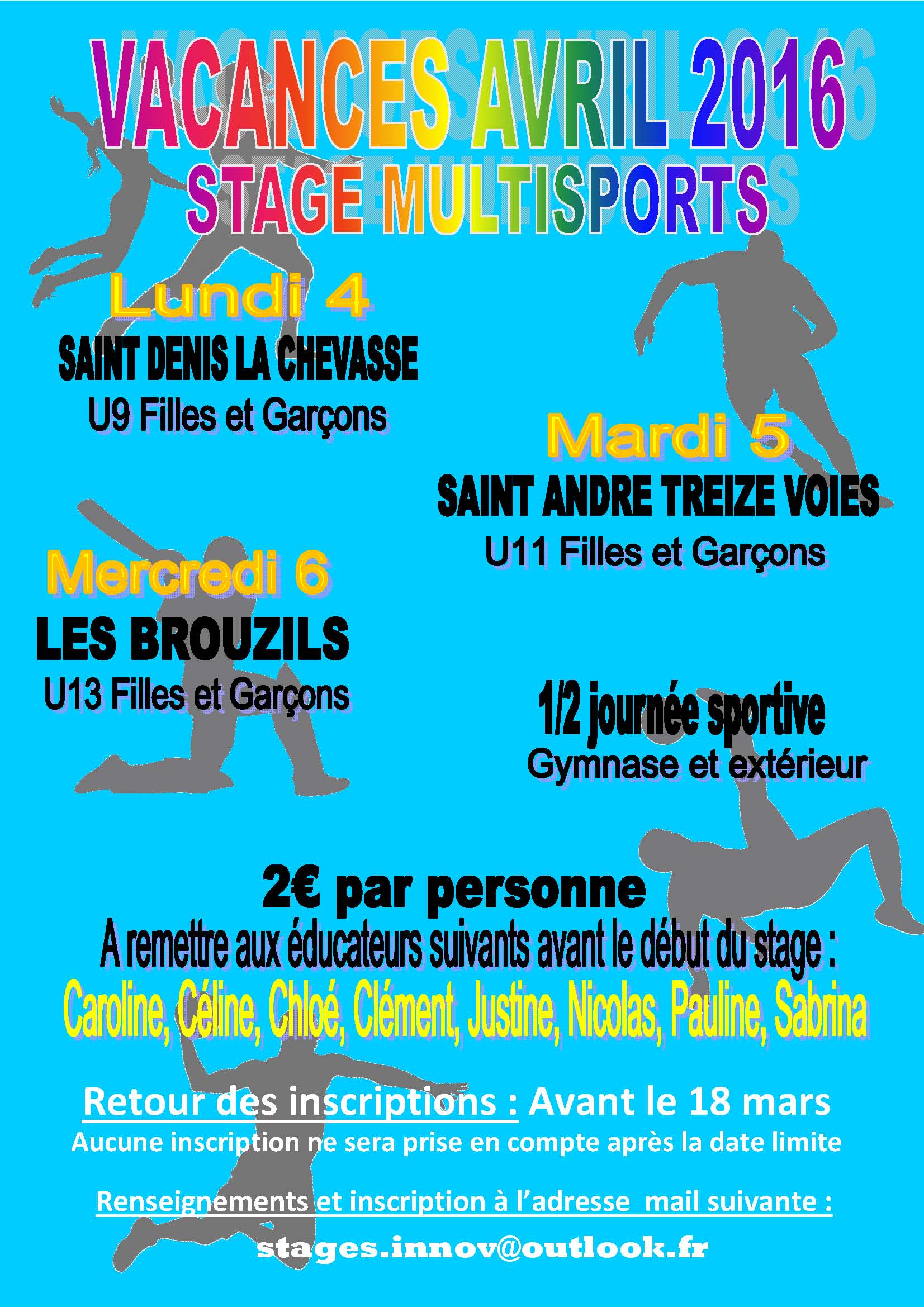 Stage Multisports Avril 2016